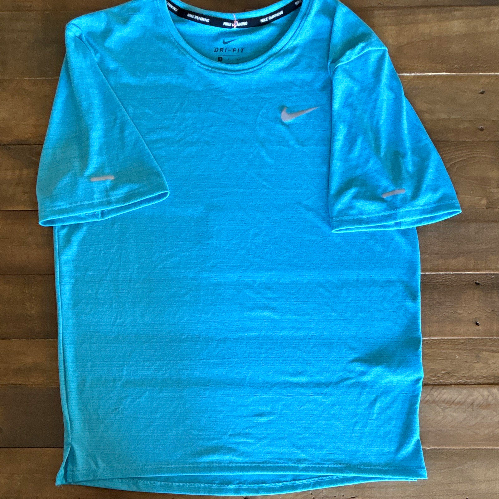 Nike Dri-FIT Men\'s Running T-Shirt Blue Short Sleeve Crew Neck Athletic M Nike Dri-FIT Men\'s Running T-Shirt Blue Short Sleeve Crew Neck Athletic M