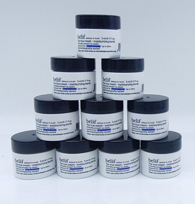 10x Belif The True Cream  moisturizing Bomb Travel Size ,5ml each 50ml Total