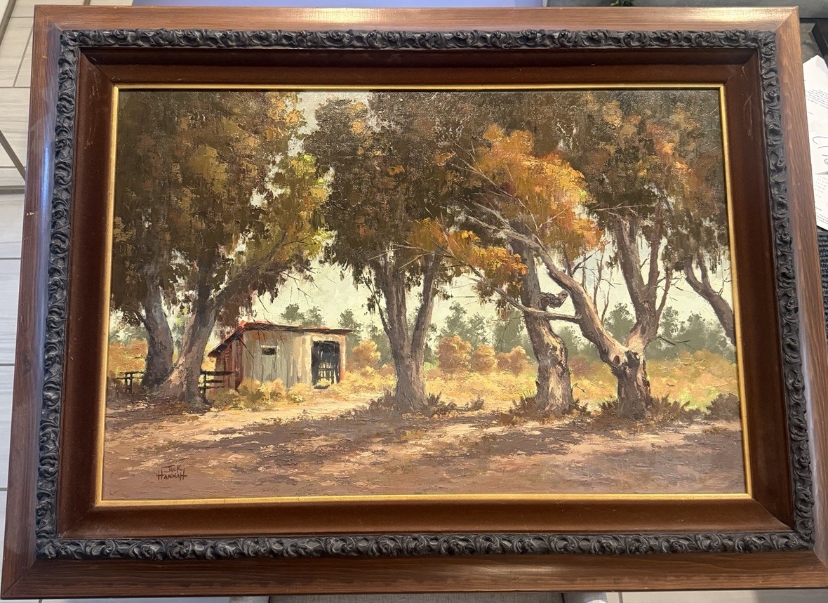 “Solitude” Large Original Oil Painting on Canvas by Jack Hannah (Disney) Framed