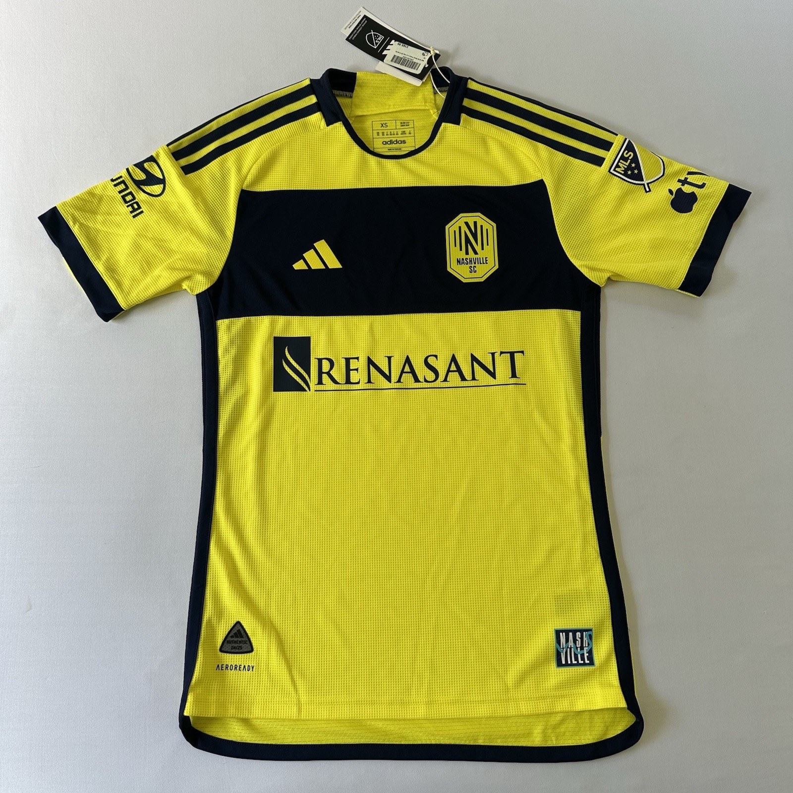 Adidas Nashville SC Authentic Player Issue Jersey 2024 MLS Aeroready XS NWT