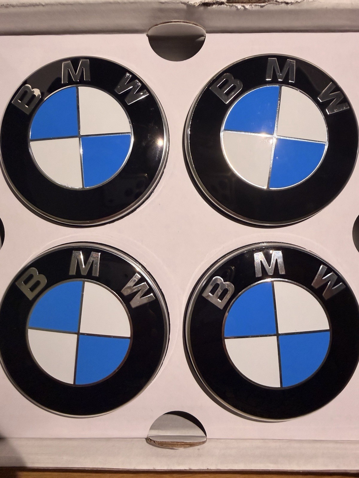 BMW OEM Floating Center Caps 68mm Set of 4 New Genuine BMW OEM Floating Center Caps 68mm Set of 4 New Genuine