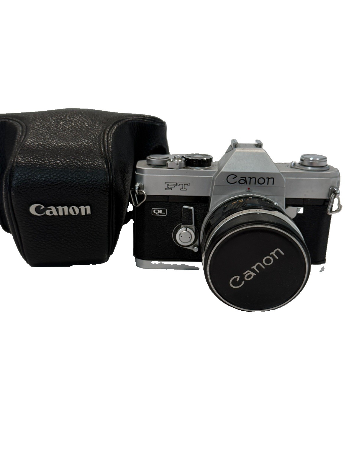 Canon FT QL SLR 35mm Film Camera W/ Canon FL 50mm F1.4 Lens + Case VINTAGE RARE 