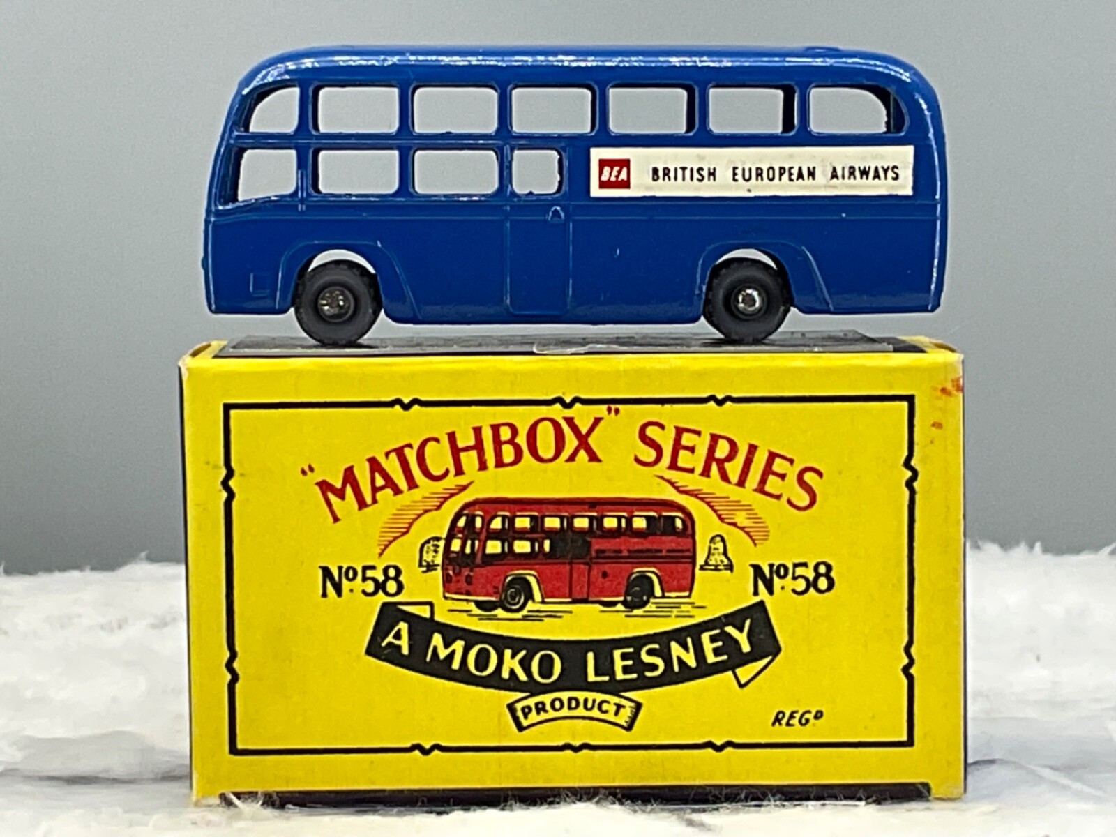 Matchbox Lesney No.58A BEA Coach,1958 Mint,Genuine,In Original Box,N.O.S