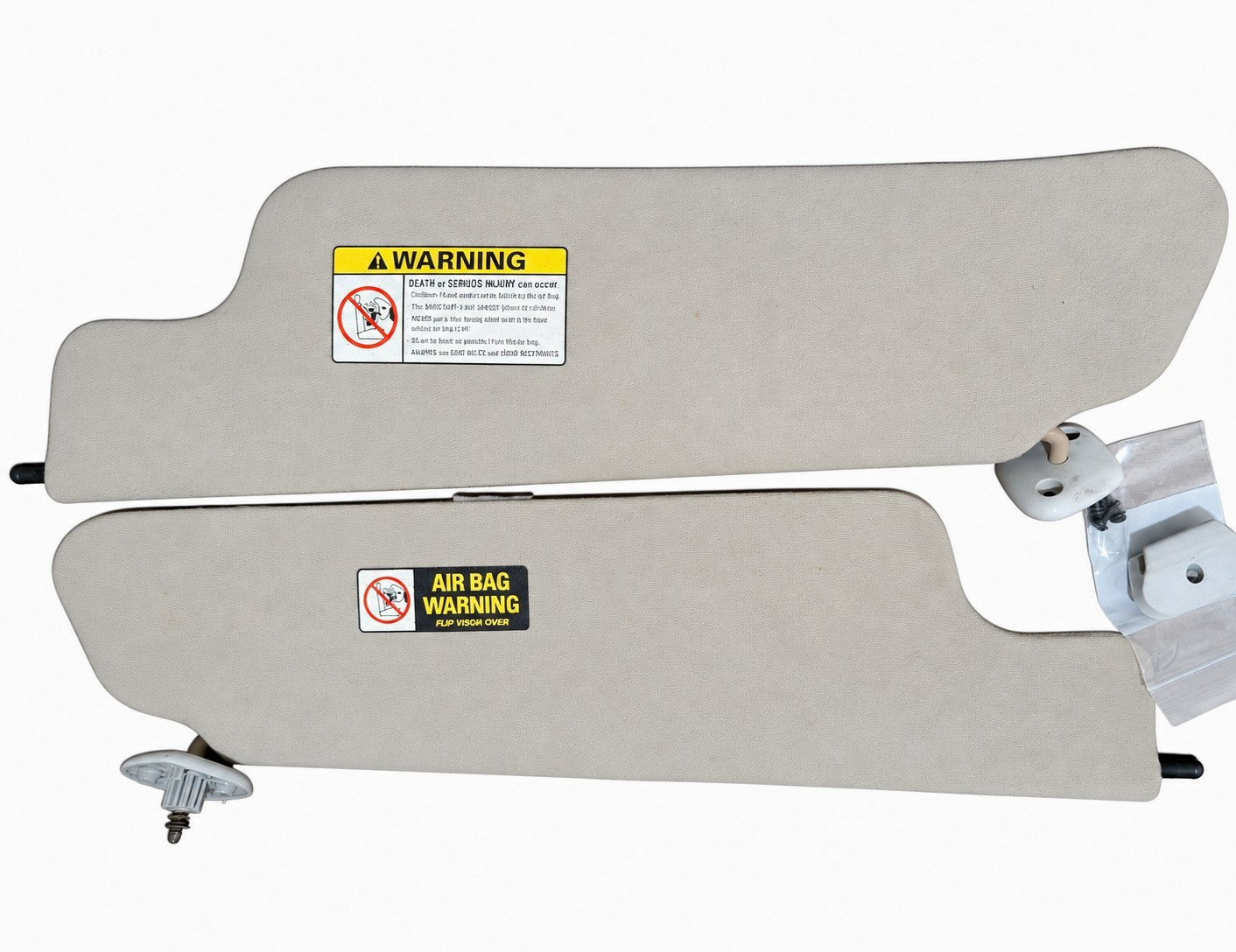 1997-1999 Ford F-150/Expedition/Navigator OEM Sun Visor Set Gray Very Nice 1997-1999 Ford F-150/Expedition/Navigator OEM Sun Visor Set Gray Very Nice