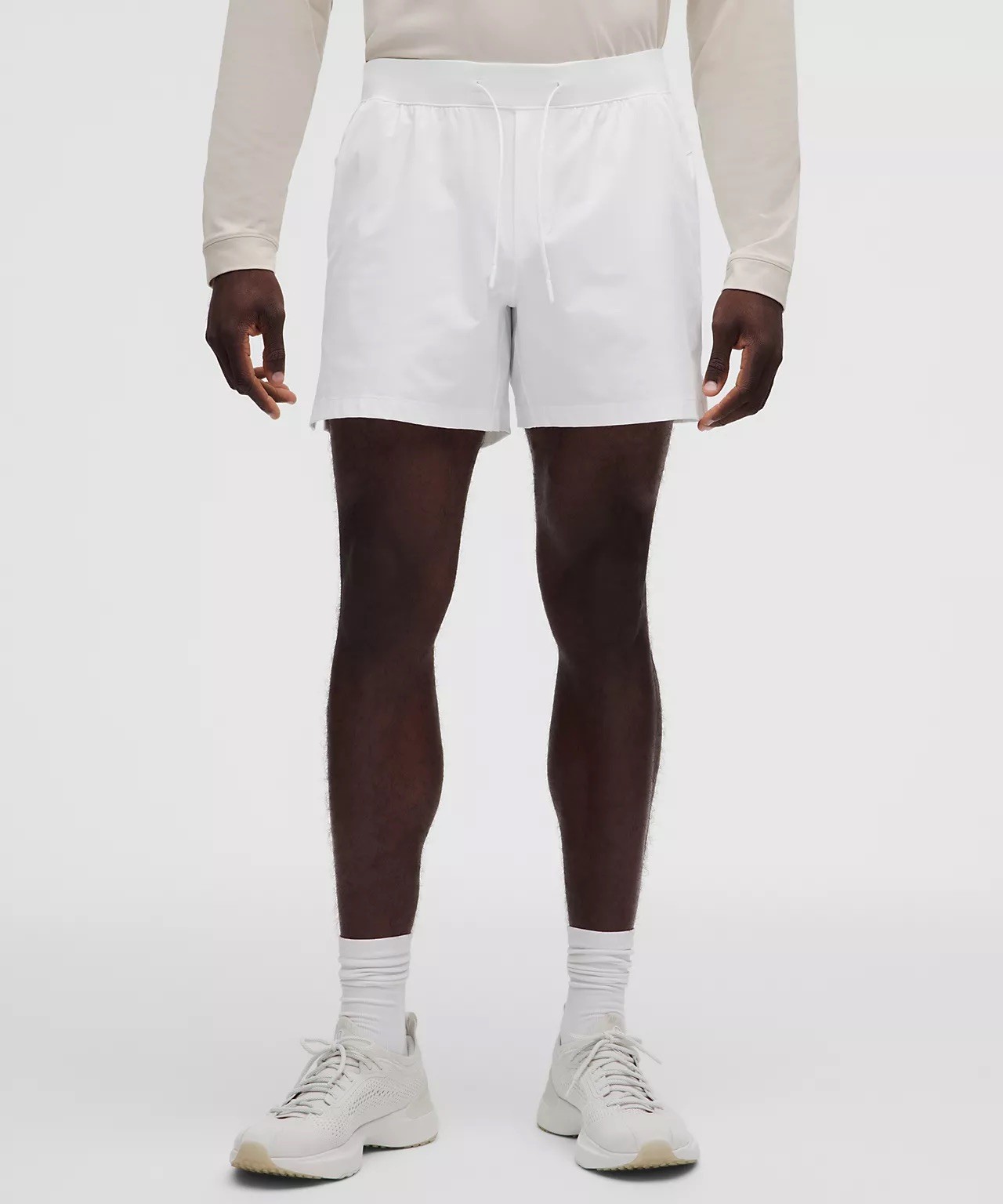 White Lululemon Zeroed In Linerless Short 5\ White Lululemon Zeroed In Linerless Short 5\