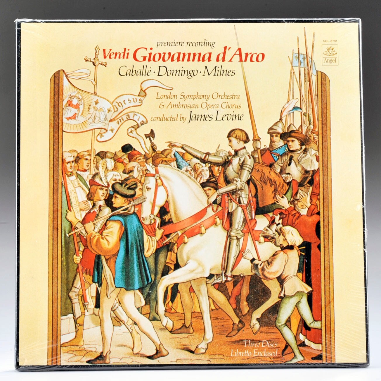 Verdi Opera Giovanna D' Arco LP boxed set James Levine London Symphony SCL-3791