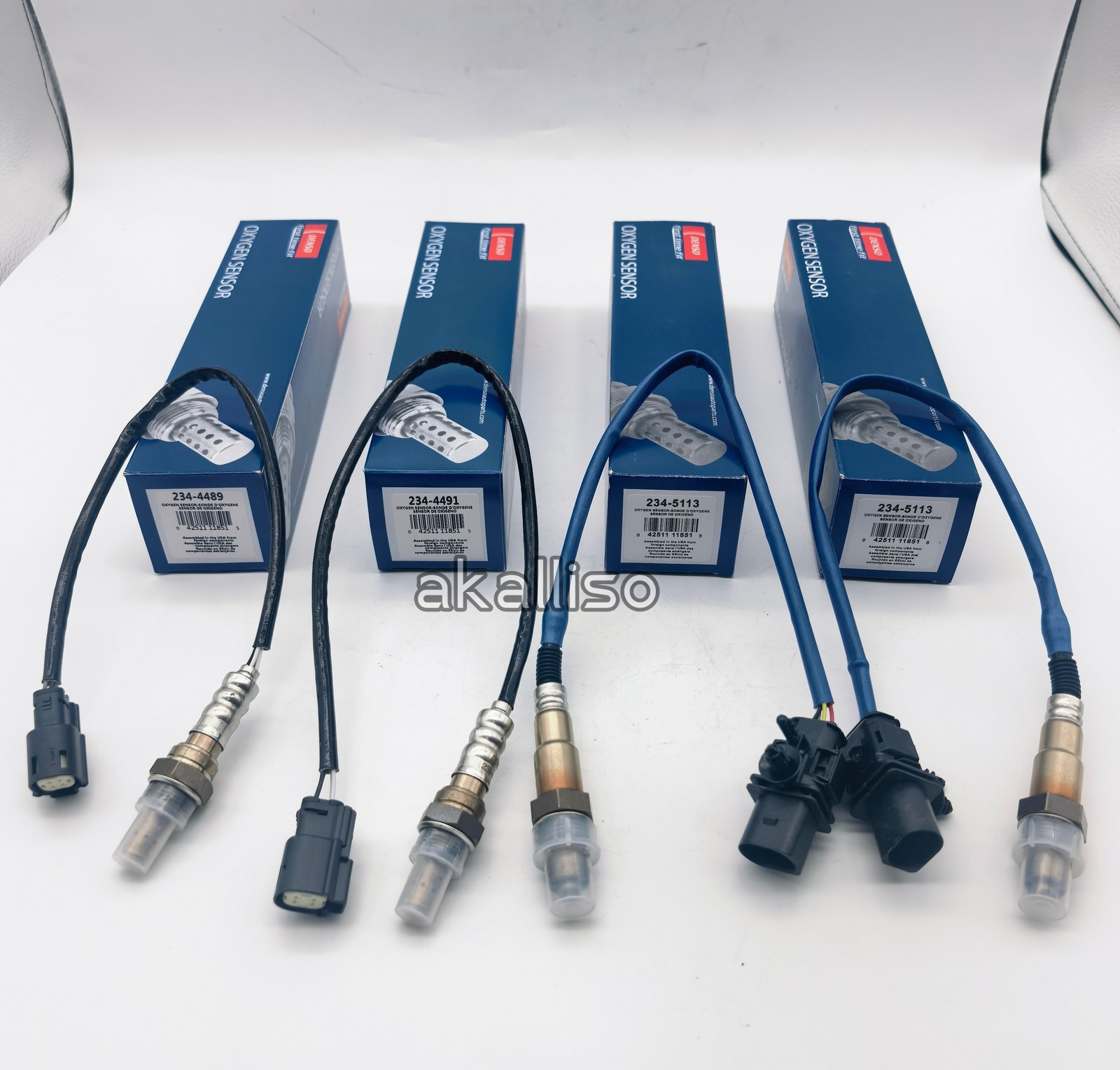 4X Denso Front+Rear Oxygen Sensor for 2011-2015 Ford Flex Taurus 3.5L Turbo New