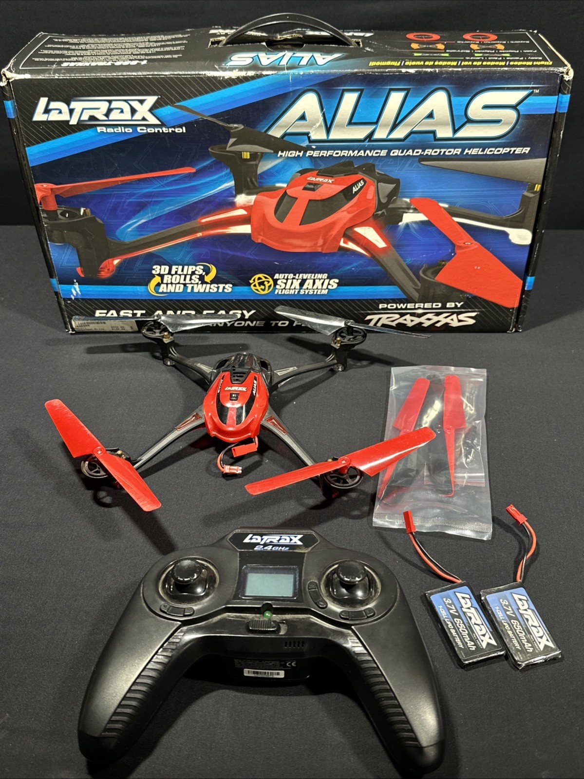 Traxxas  Latrax 6608 Alias High Performance Quad Rotor Helicopter As Is Read