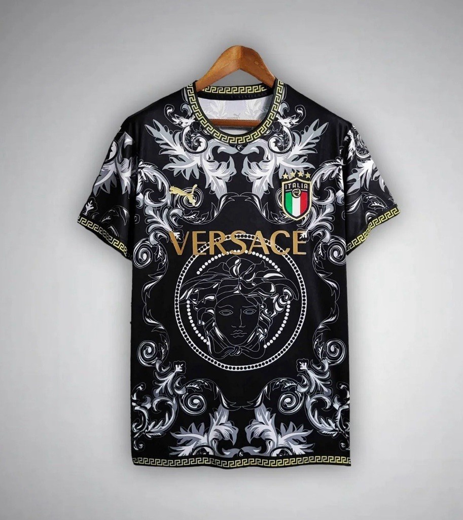 Italy Versace Black special Football Shirt 2025/2026