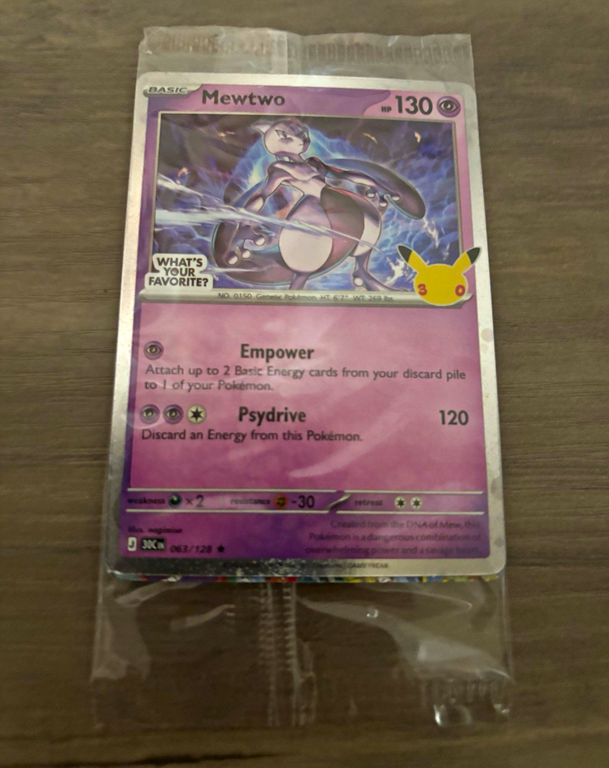 The Pokémon Company Mewtwo 052 SV Scarlet & Violet Promo Holo EN 130 HP