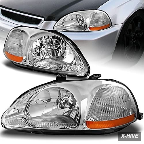 Headlight Assemblies Waterproof 2 2PCS Headlights Lamp Fit Compatible 1996 1997