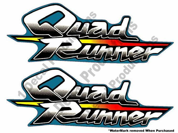 1999 Suzuki LT160 LT185 F OEM ATV Tank Decal KIT Sticker Emblem  Quad QuadRunner