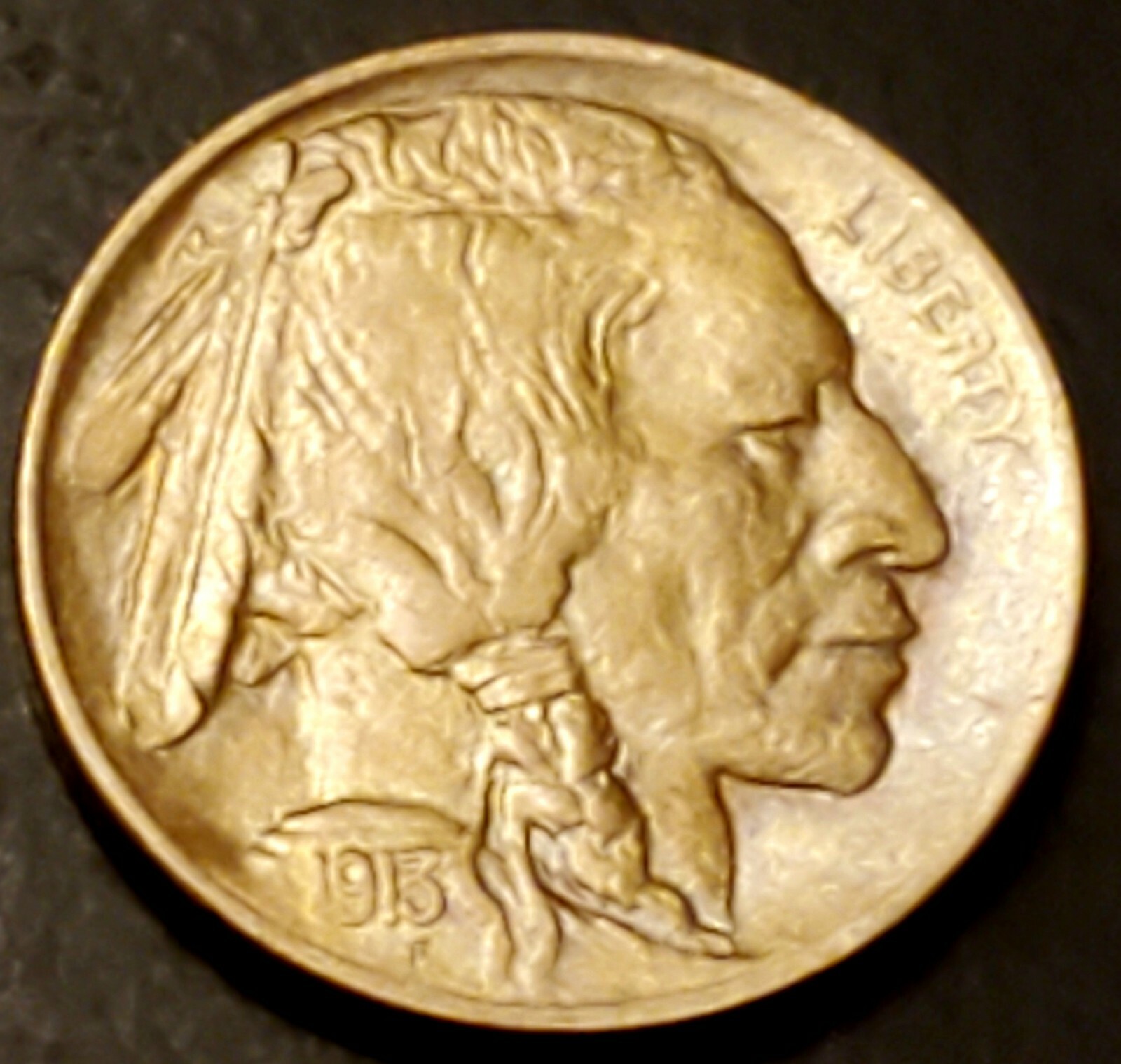 1913-D Type 1 Buffalo Nickel ----  STUNNING Type Coin  ---- Full horn BU