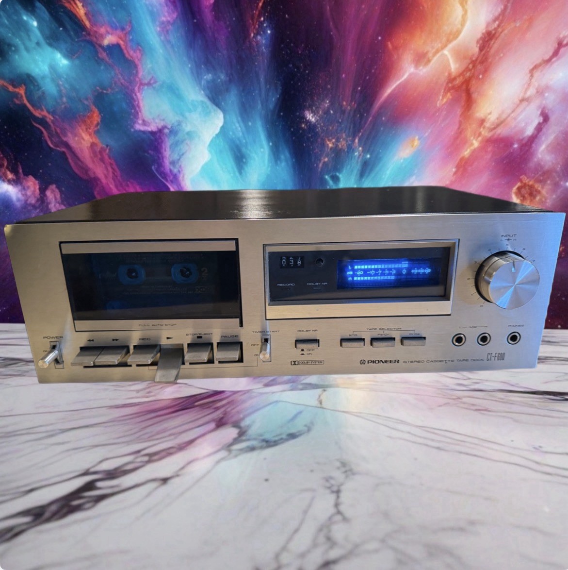 Serviced Pioneer CT-F600 Stereo Cassette Tape Deck Audiophile Blue Line V Rare Serviced Pioneer CT-F600 Stereo Cassette Tape Deck Audiophile Blue Line V Rare