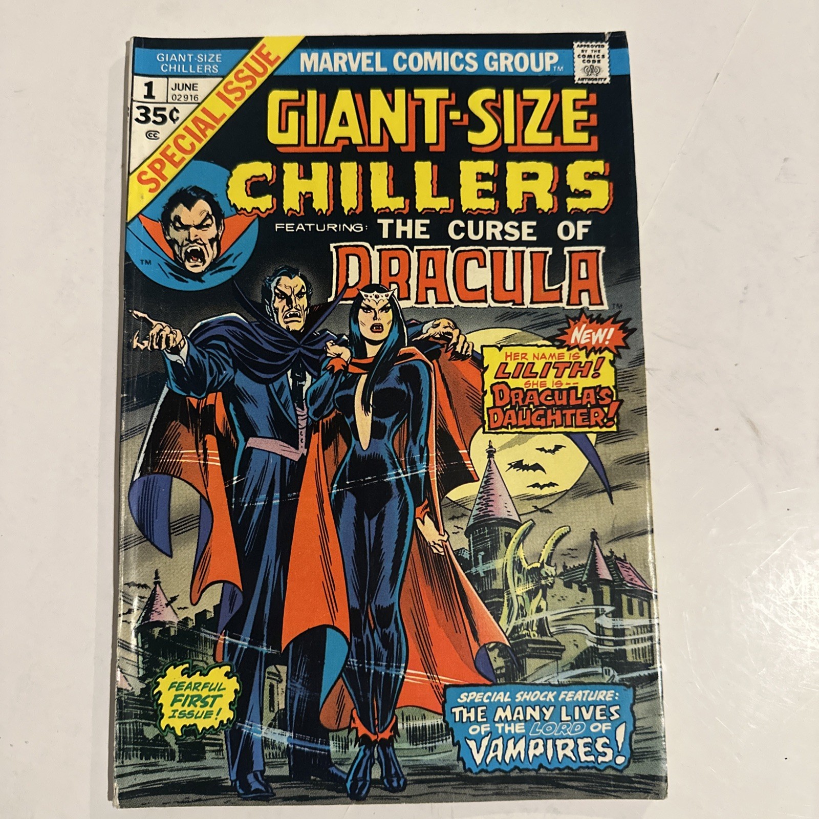 Giant-Size Chillers #1 1974 Marvel 1st App Lilith Dracula Daughter VG/FN 5.0-5.5