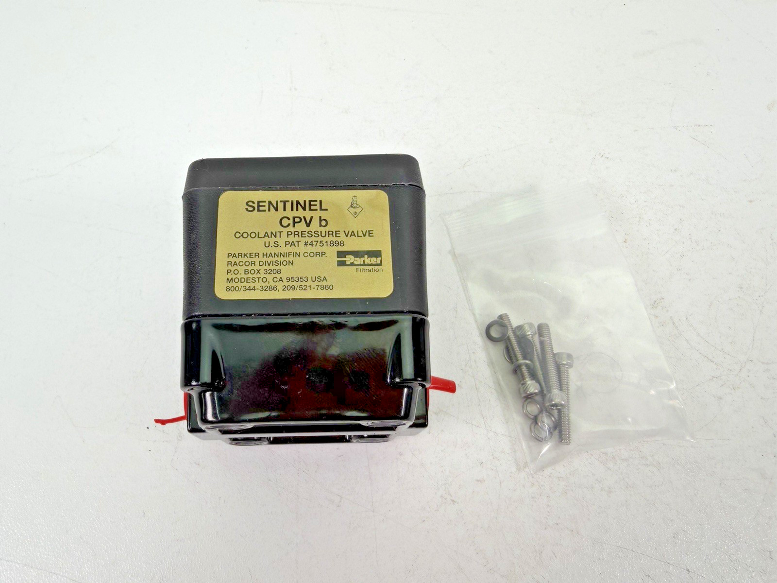 PARKER Filtration Sentinel CPV b Coolant Pressure Valve 4751898 PARKER Filtration Sentinel CPV b Coolant Pressure Valve 4751898
