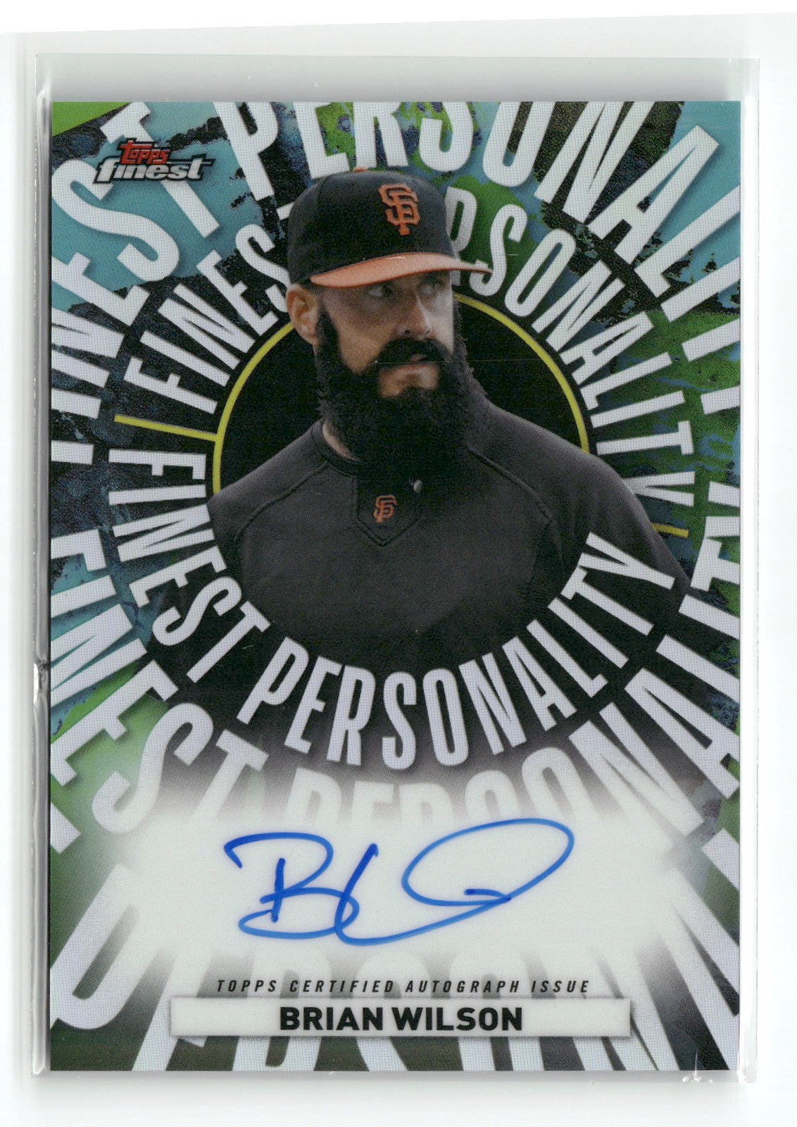 2026 Finest #FPA-BW Brian Wilson Finest Personality AUTO San Francisco Giants