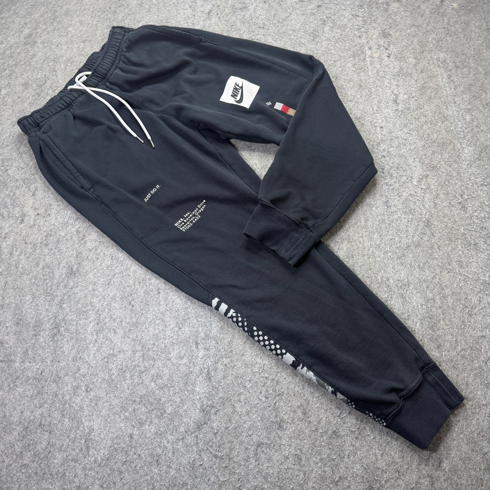 Nike Sportswear NSW Basketball Air Fleece Joggers Men M Black 28\