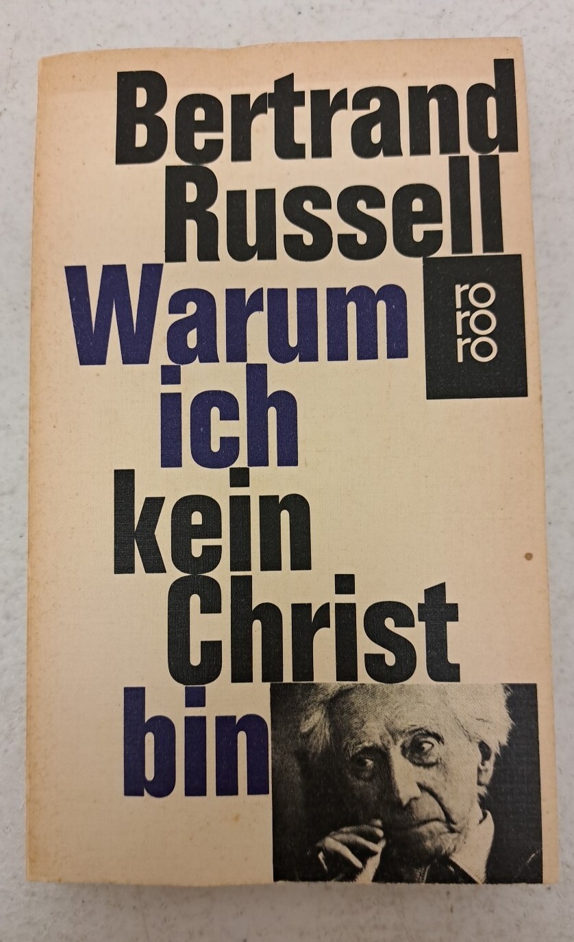 VINTAGE 1963-1968 Bertrand Russell Warum Ich Kein Christ Bin, German Print. B15