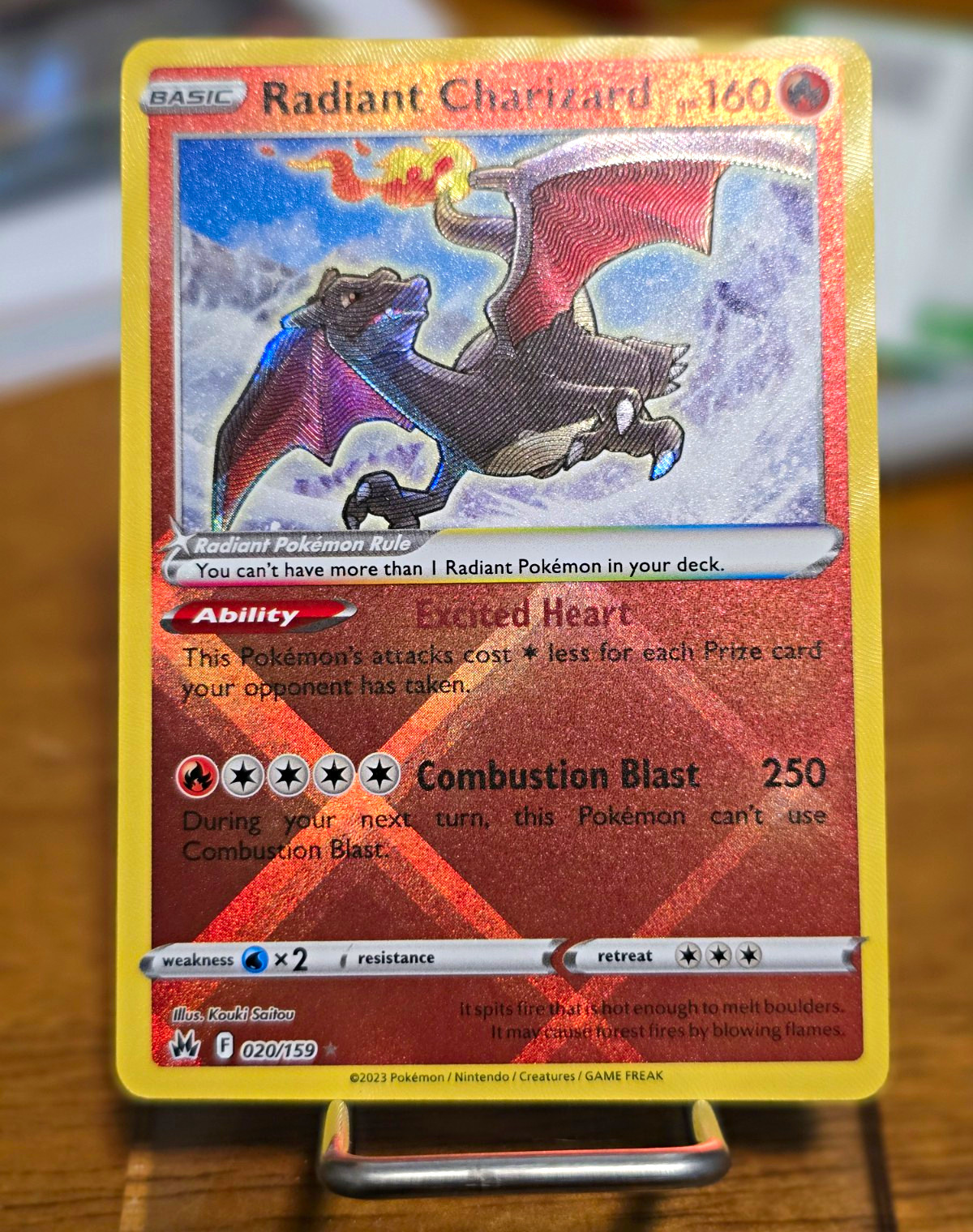 Pokémon TCG Radiant Charizard 020/159 Crown Zenith Radiant Rare Holo EN