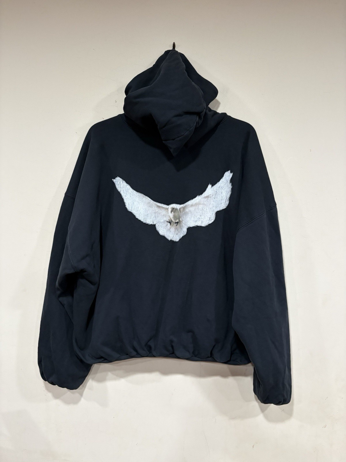 Yeezy Gap Engineered by Balenciaga Dove Hoodie \'Washed Black\' Size Small