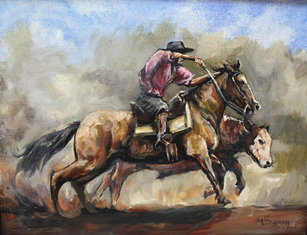 Western Impressionist Oil Painting 11 x14\