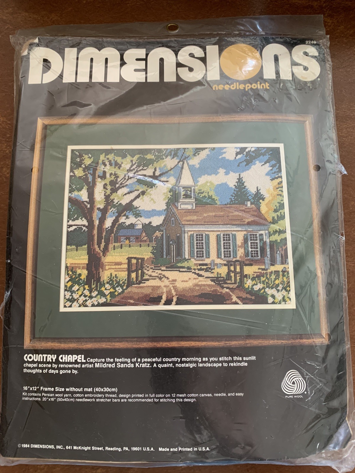 Dimensions COUNTRY CHAPEL Needlepoint Stitch Kit # 2249 Dimensions COUNTRY CHAPEL Needlepoint Stitch Kit # 2249