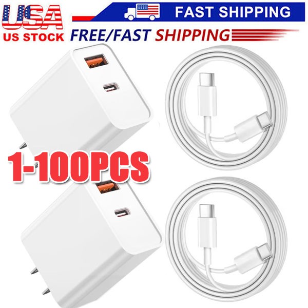 I Phone 15 16 Pro Max Plus USB-C to USB-C Cable Fast Charging PD Type C Cord lot