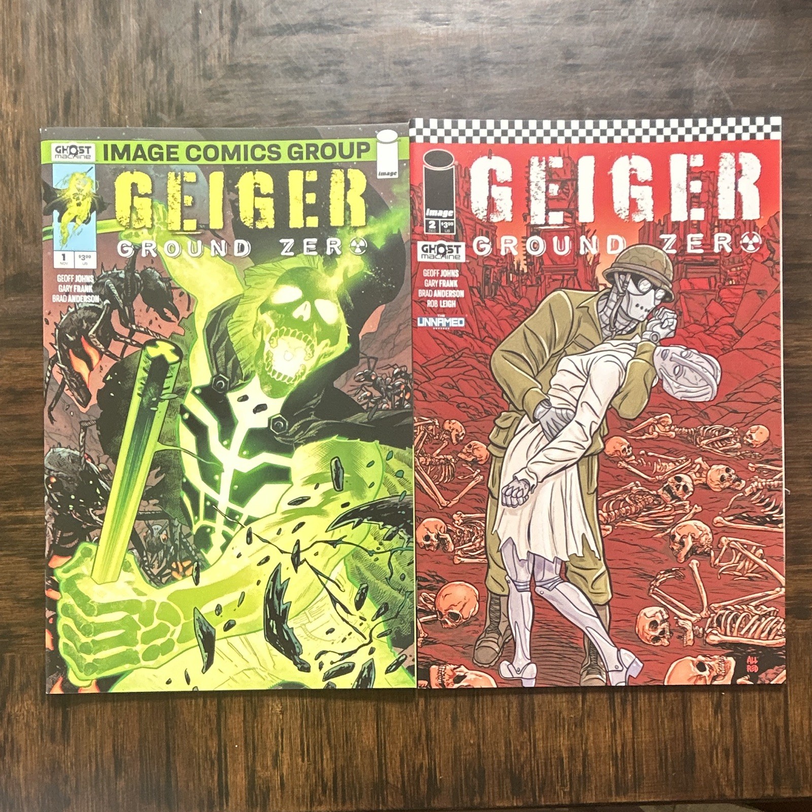 Geiger Ground Zero 1 and 2 SET 2023 NM Both B Covers Ghost Machine Image Comics