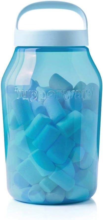 Tupperware Universal Jar 3L Translucent Blue Large Storage Container with Handle