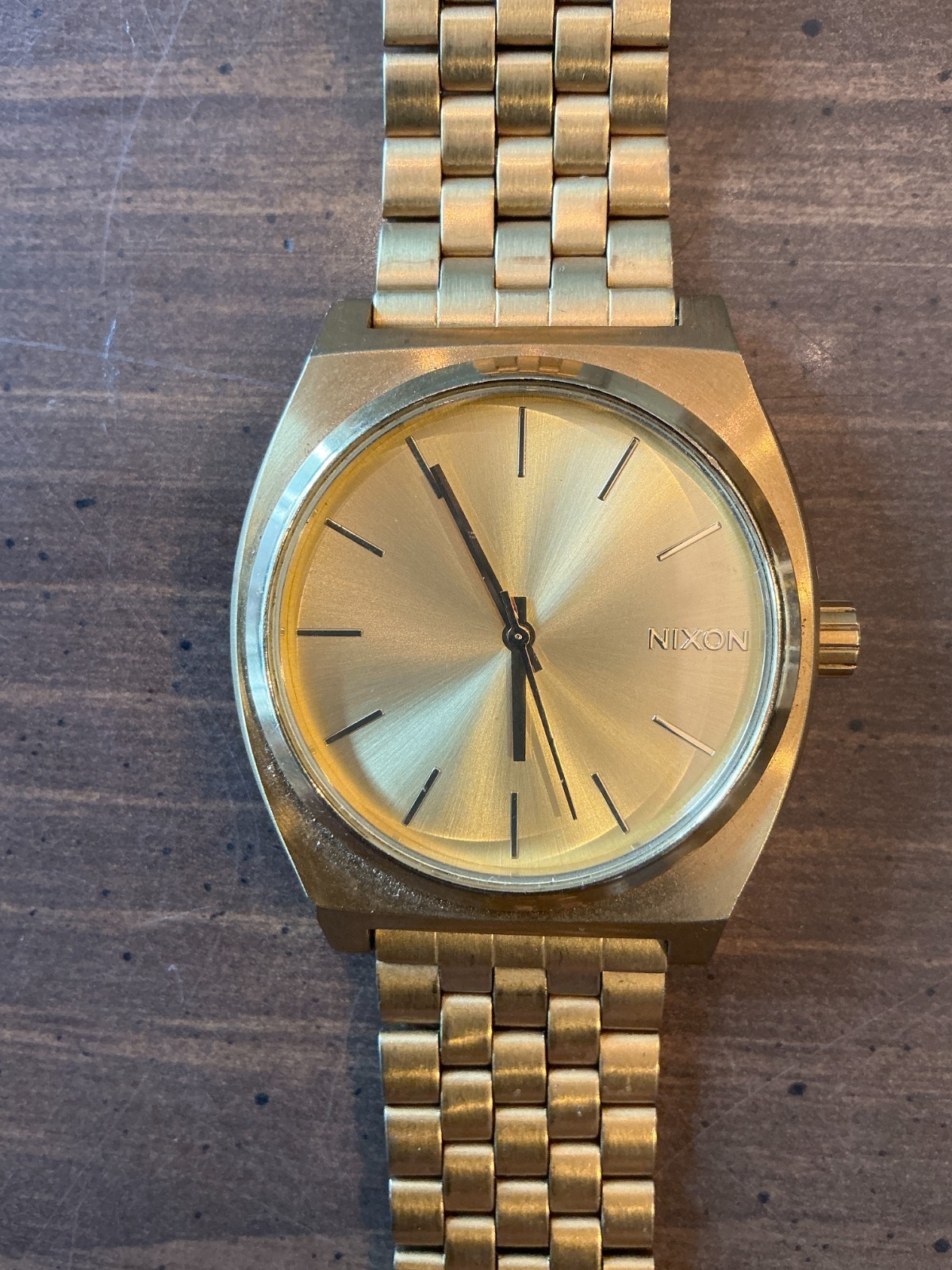Nixon Time Teller A045-511 All Gold 37mm Watch