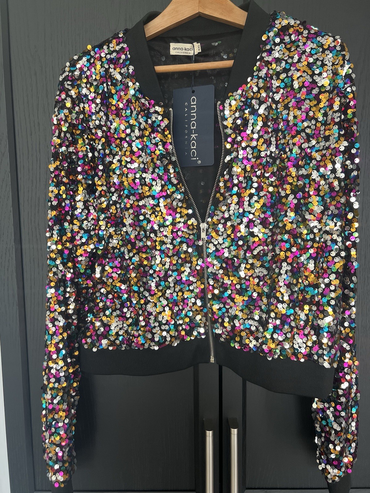 Anna Kaci XXL Sequin Top Disco Glam Festival Rave Party Clubwear Y2K Dopamin NWT Anna Kaci XXL Sequin Top Disco Glam Festival Rave Party Clubwear Y2K Dopamin NWT