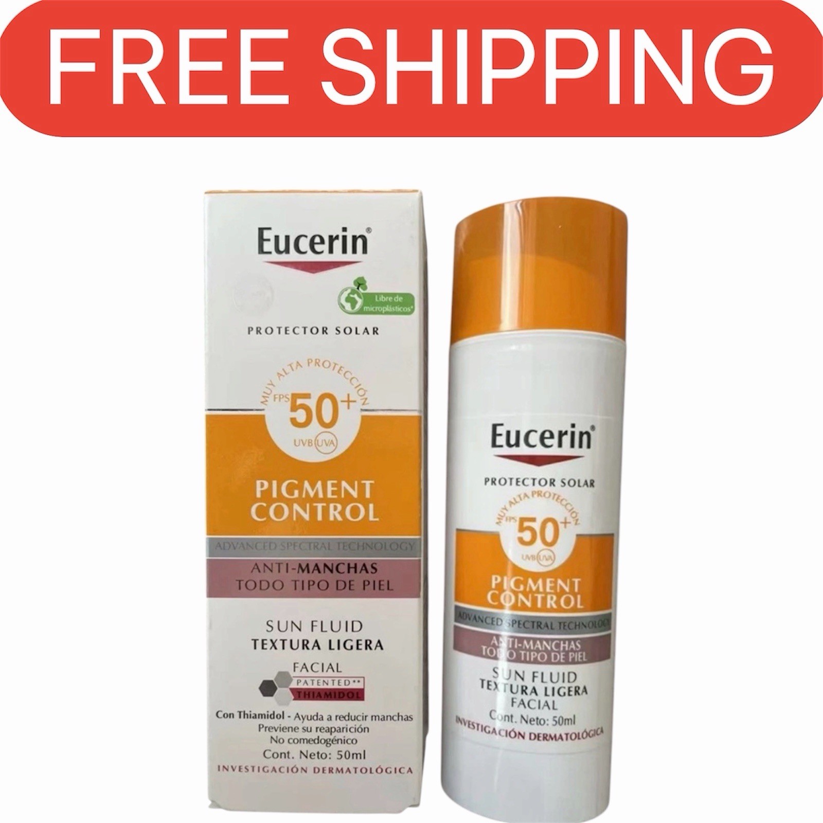 EUCERIN SUN FLUID PIGMENT CONTROL SPF50 + 50ML Exp | 04/2029