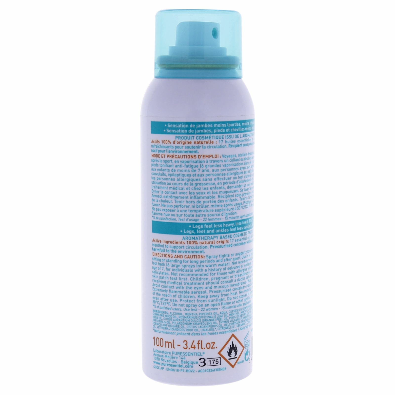 Circulation Spray by Puressentiel for Unisex - 3.4 oz Spray