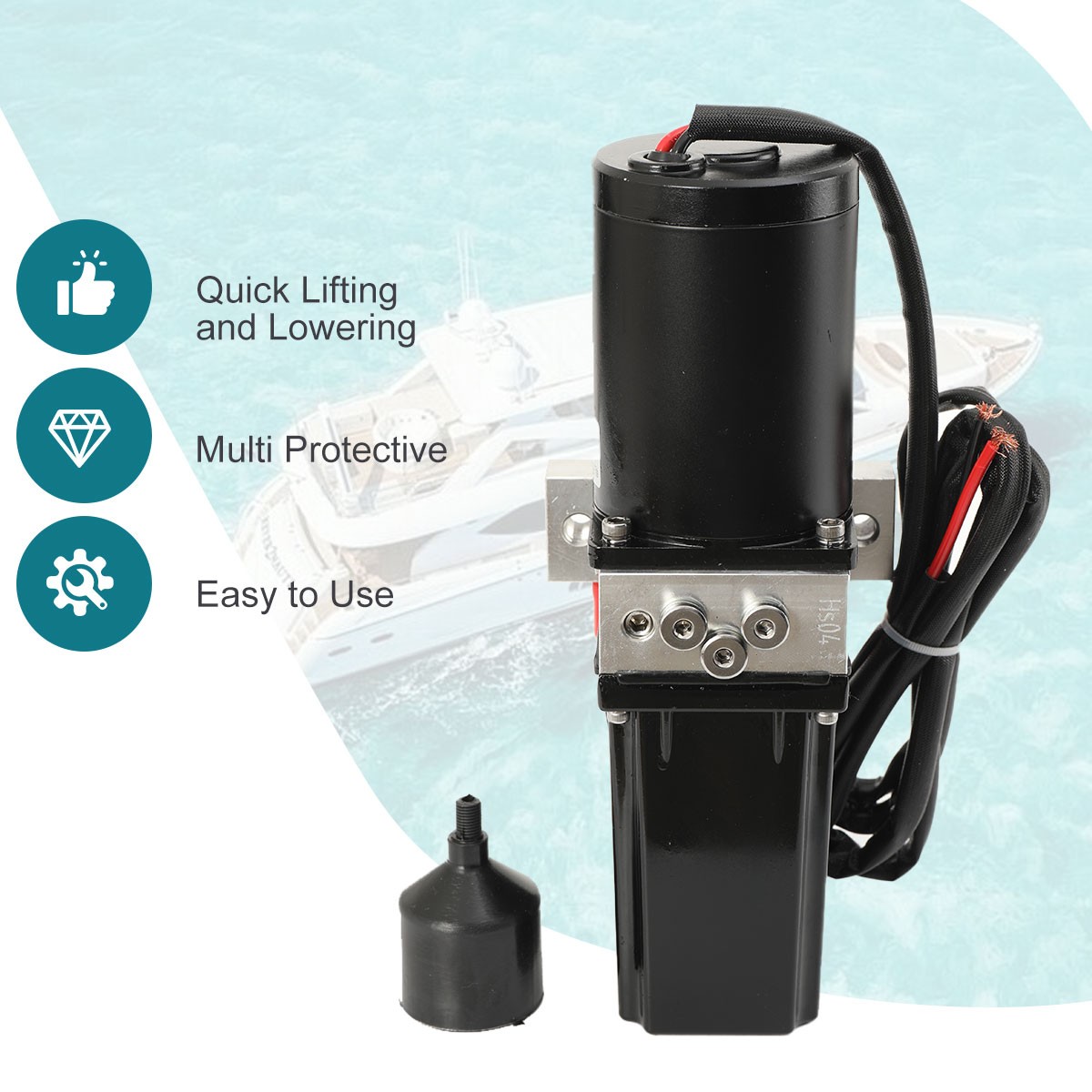 Two-way Hydraulic Pump Hydraulic Pump for Dump Trailer Car Lifting DC12V US