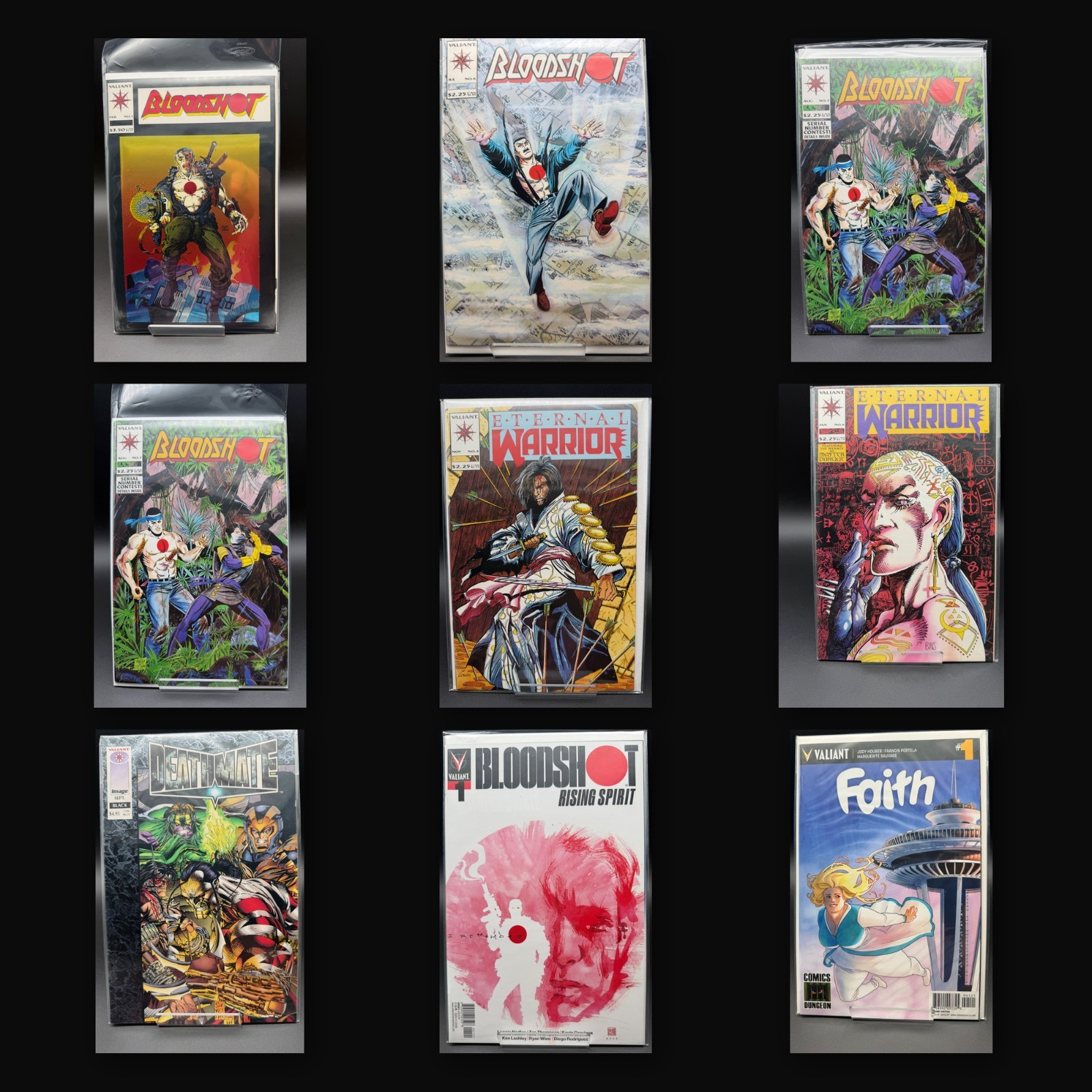 Valiant Lot 9 Bloodshot 1 6 7 Deathmate Black 1st Gen 13 Eternal Warrior Faith 1