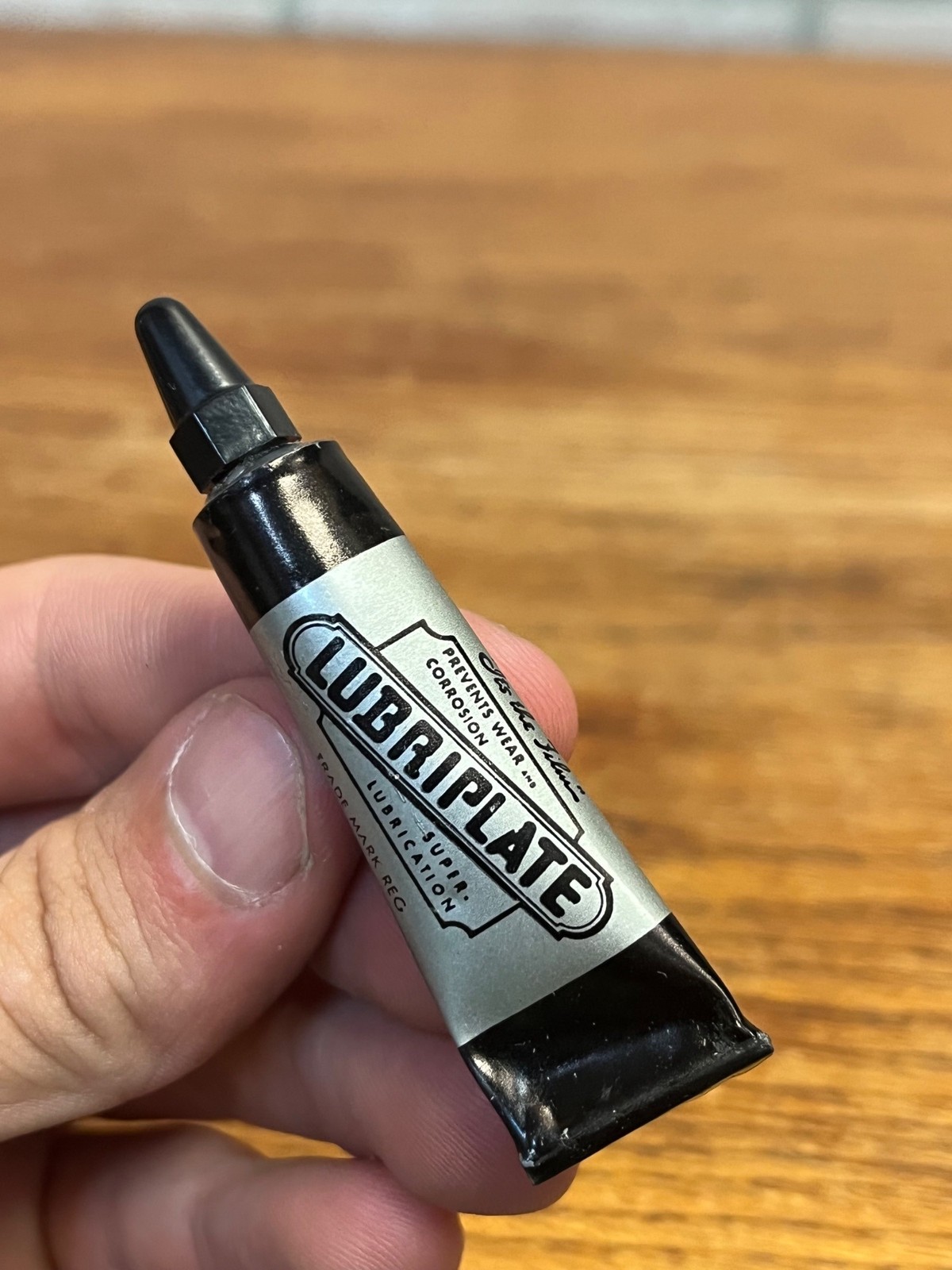 Vintage Lubriplate Super Lubrication Tube Fiske Brothers Refining Co. Newark, N.