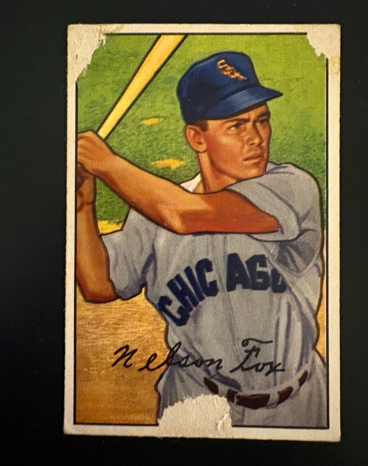 1952 Bowman - Nellie Fox #21 Chicago White Sox Baseball Card 1952 Bowman - Nellie Fox #21 Chicago White Sox Baseball Card