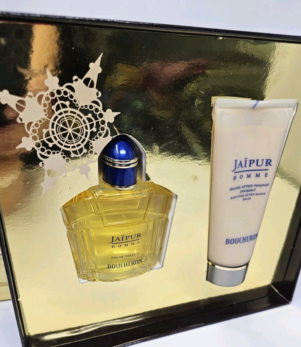 Boucheron Jaipur VINTAGE Set 1.7oz Men\'s Eau de Toilette + 3.3oz Cream Boucheron Jaipur VINTAGE Set 1.7oz Men\'s Eau de Toilette + 3.3oz Cream