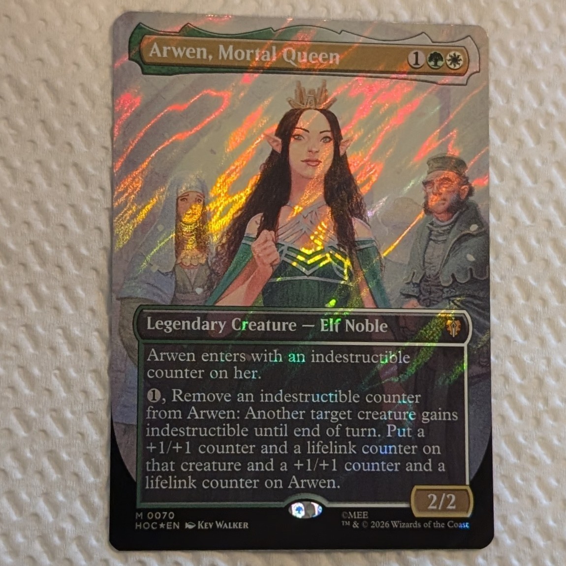 Arwen, Mortal Queen Borderless Surge Foil The Hobbit Eternal-Legal 70 NM Magic