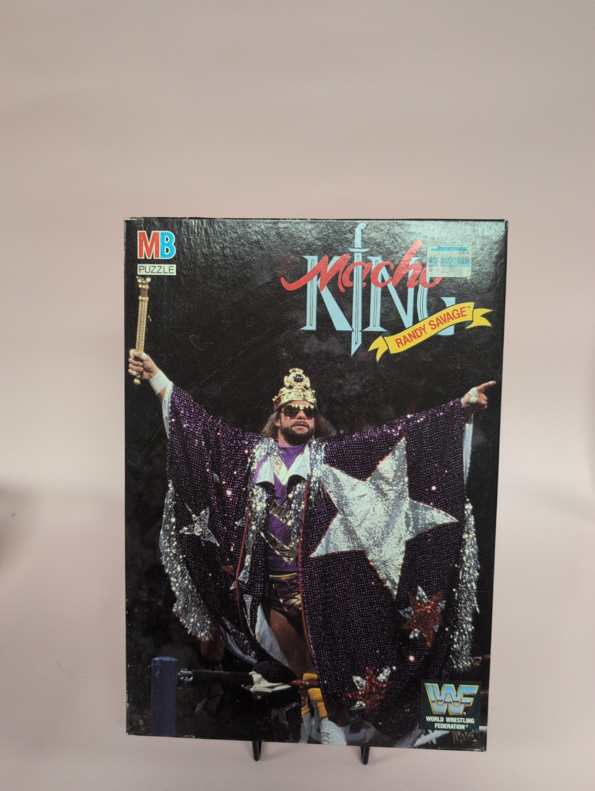 Vintage 1990 WWF Wrestling Superstars Puzzle Macho Man Randy Savage 