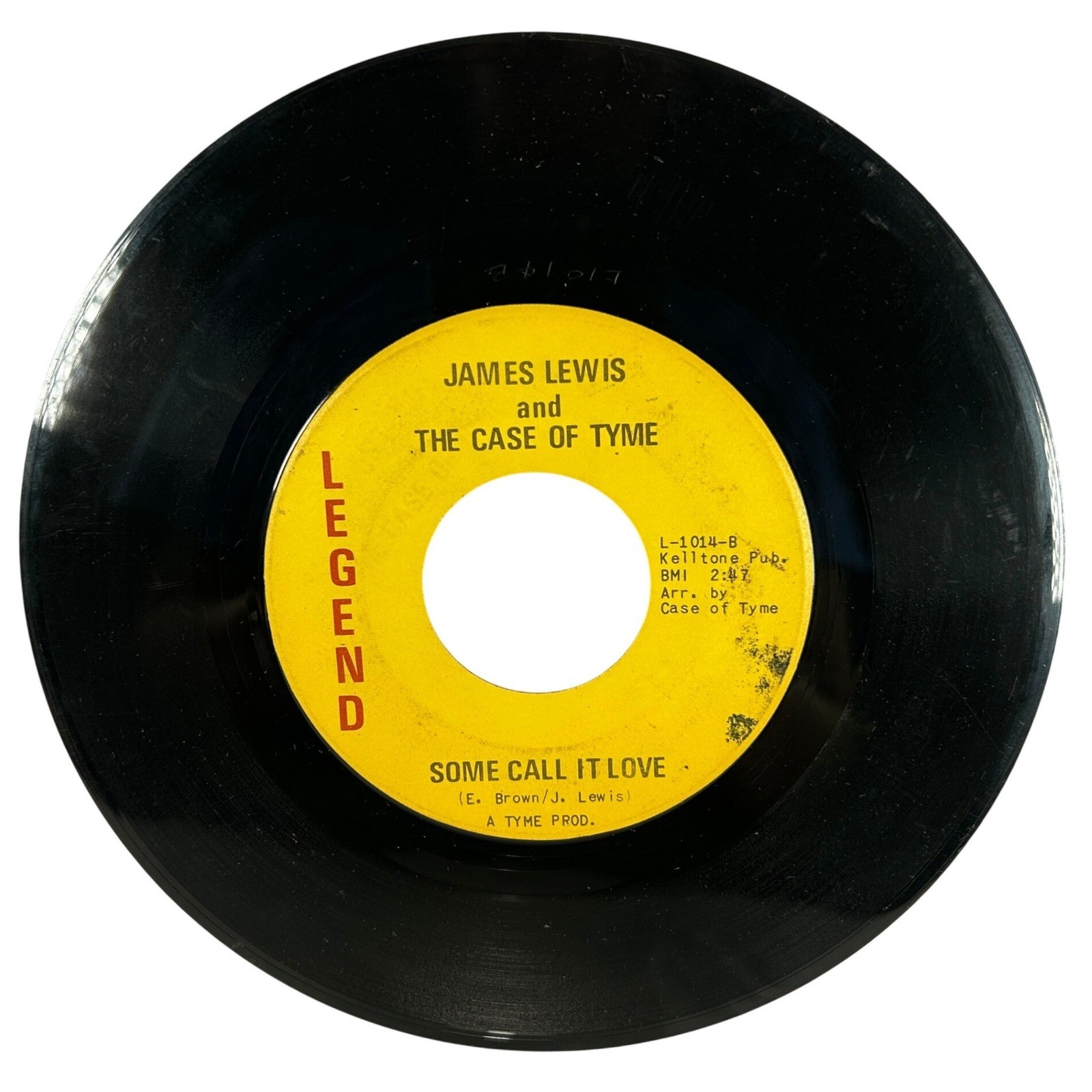 James Lewis & The Case of Tyme Some Call It Love Manifesto Legend 45 RPM 7