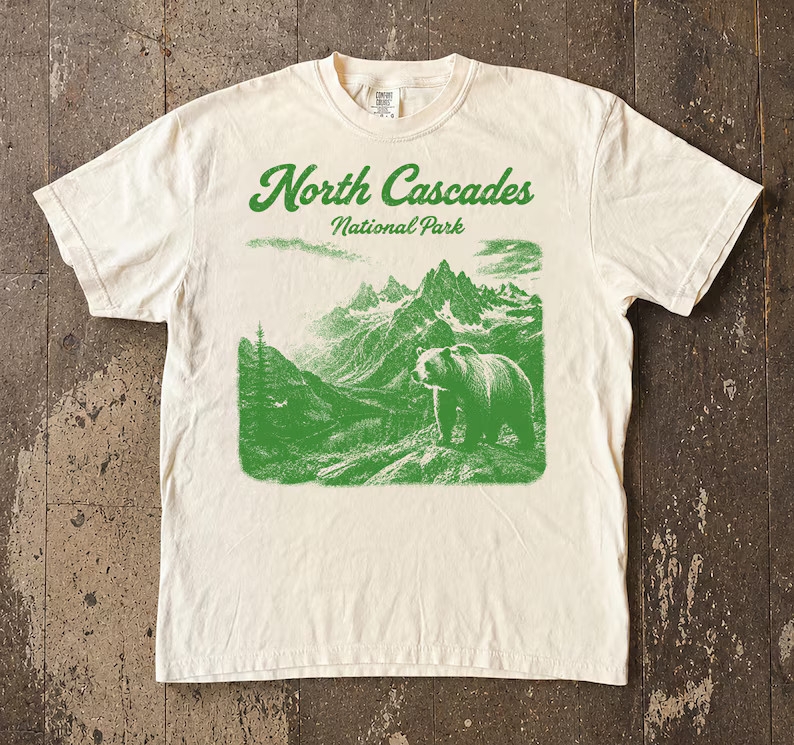 North Cascades National Park Retro Comfort Tee