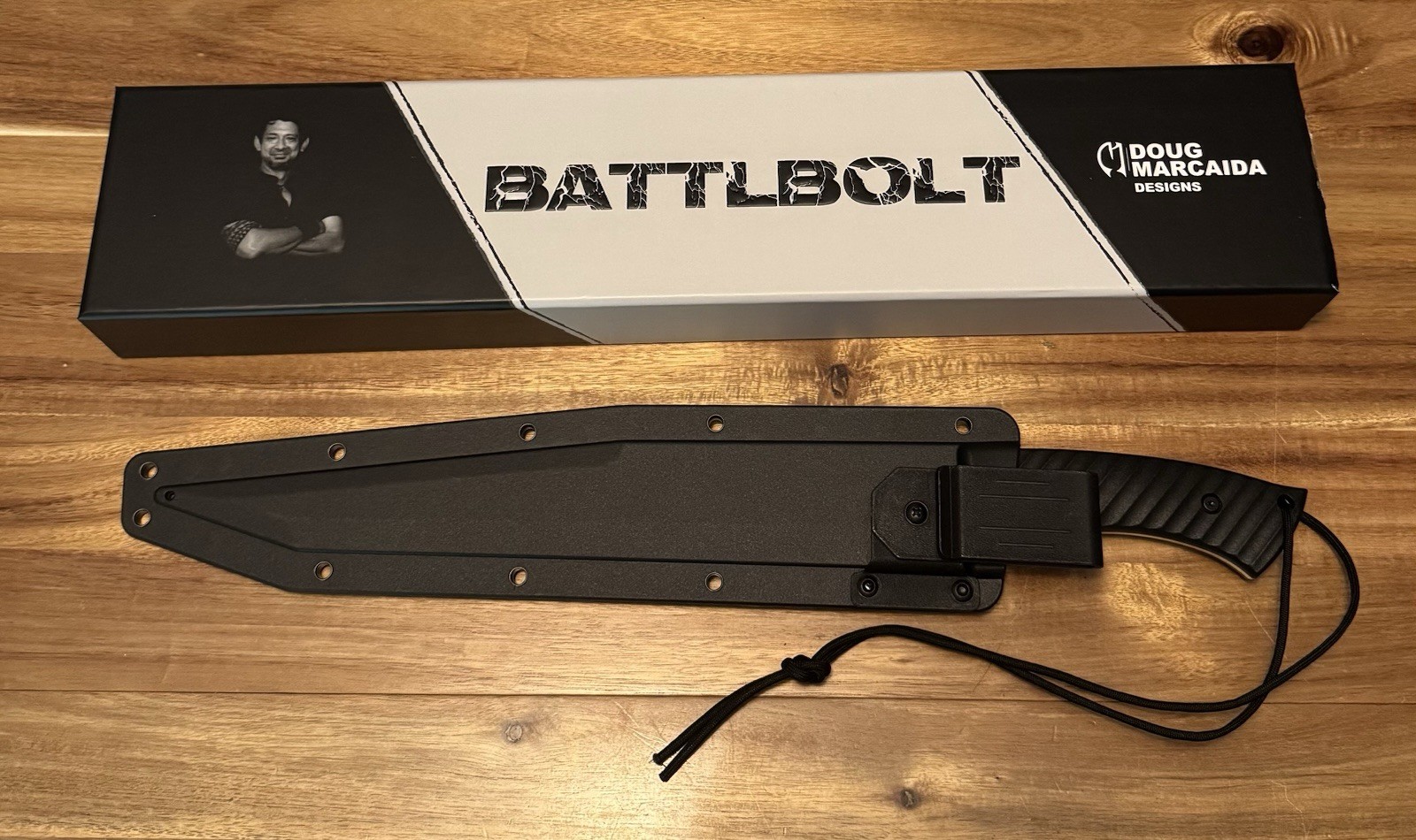 Doug Marcaida Designs BATTLBOLT fixed blade tanto stainless w/ sheath Doug Marcaida Designs BATTLBOLT fixed blade tanto stainless w/ sheath
