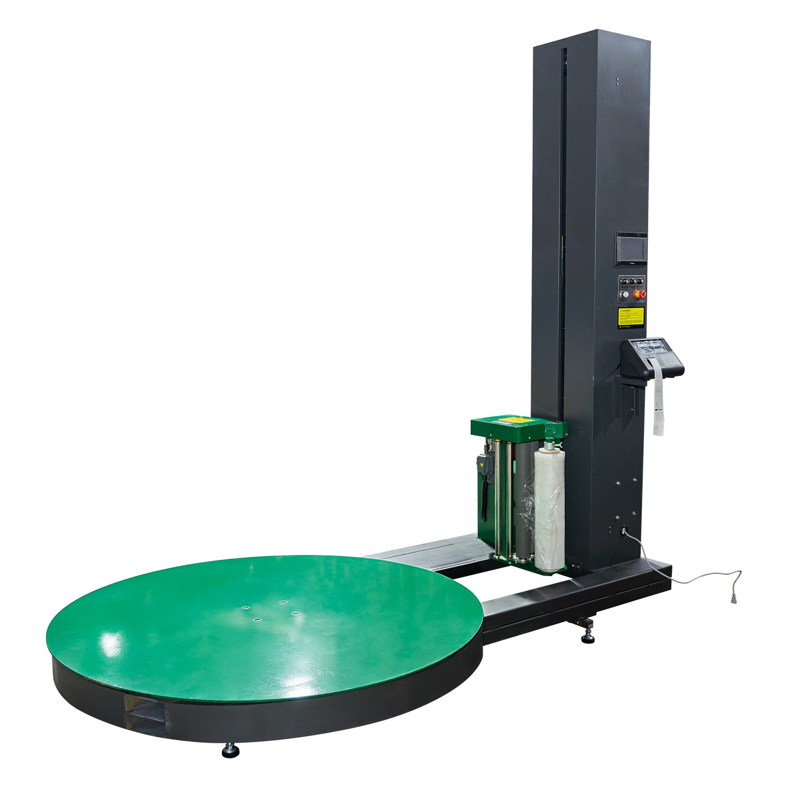 4400LBS Automatic Pallet Wrapping Machine with built-in Scale & Sticker Printer