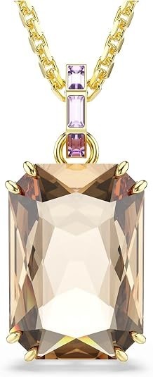 Swarovski 5725752 NEW Women\'s Necklace Millenia Octagon Cut Caramel Gold-Tone