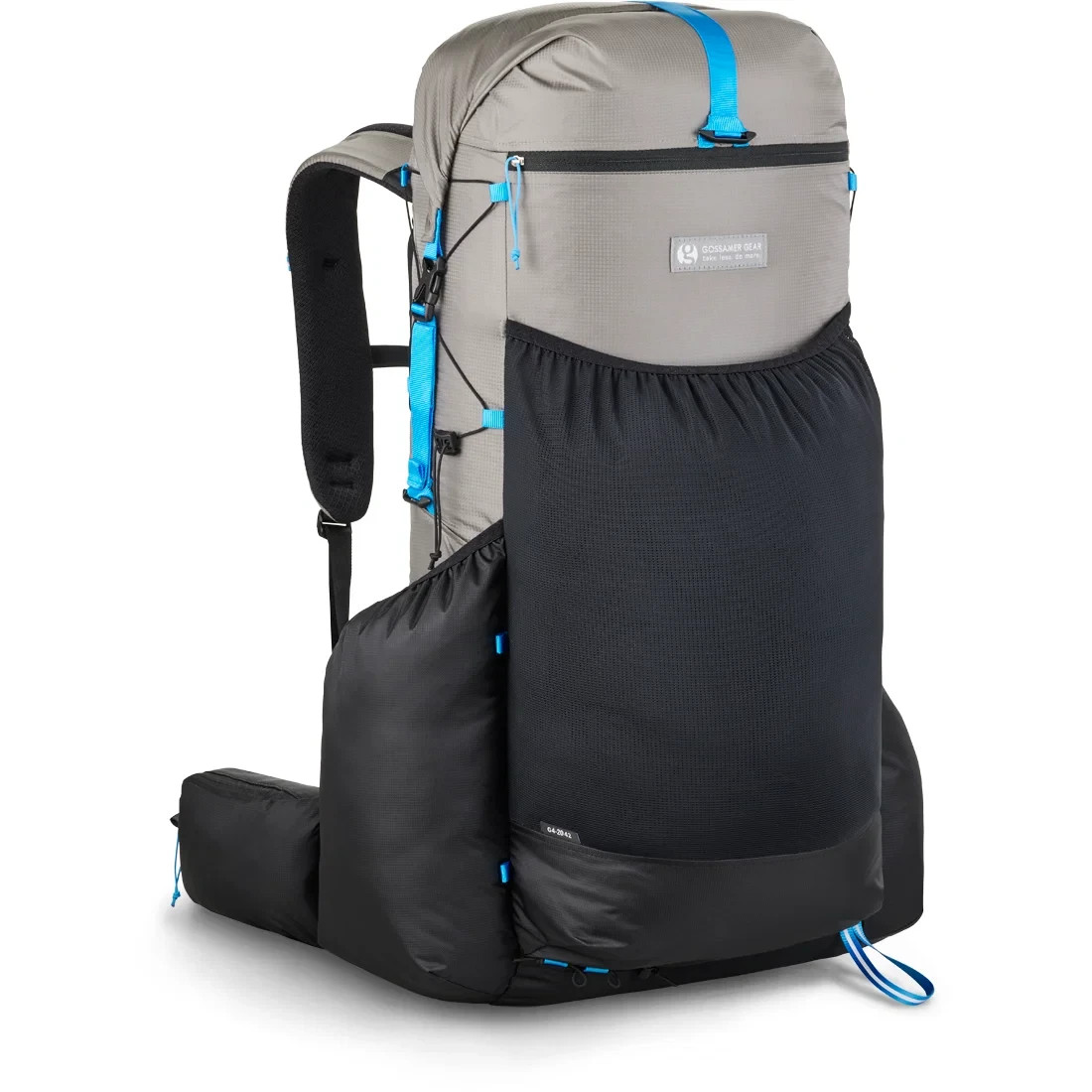 Gossamer Gear G4-20 Ultralight 42L Backpack Medium Titanium Grey Frameless