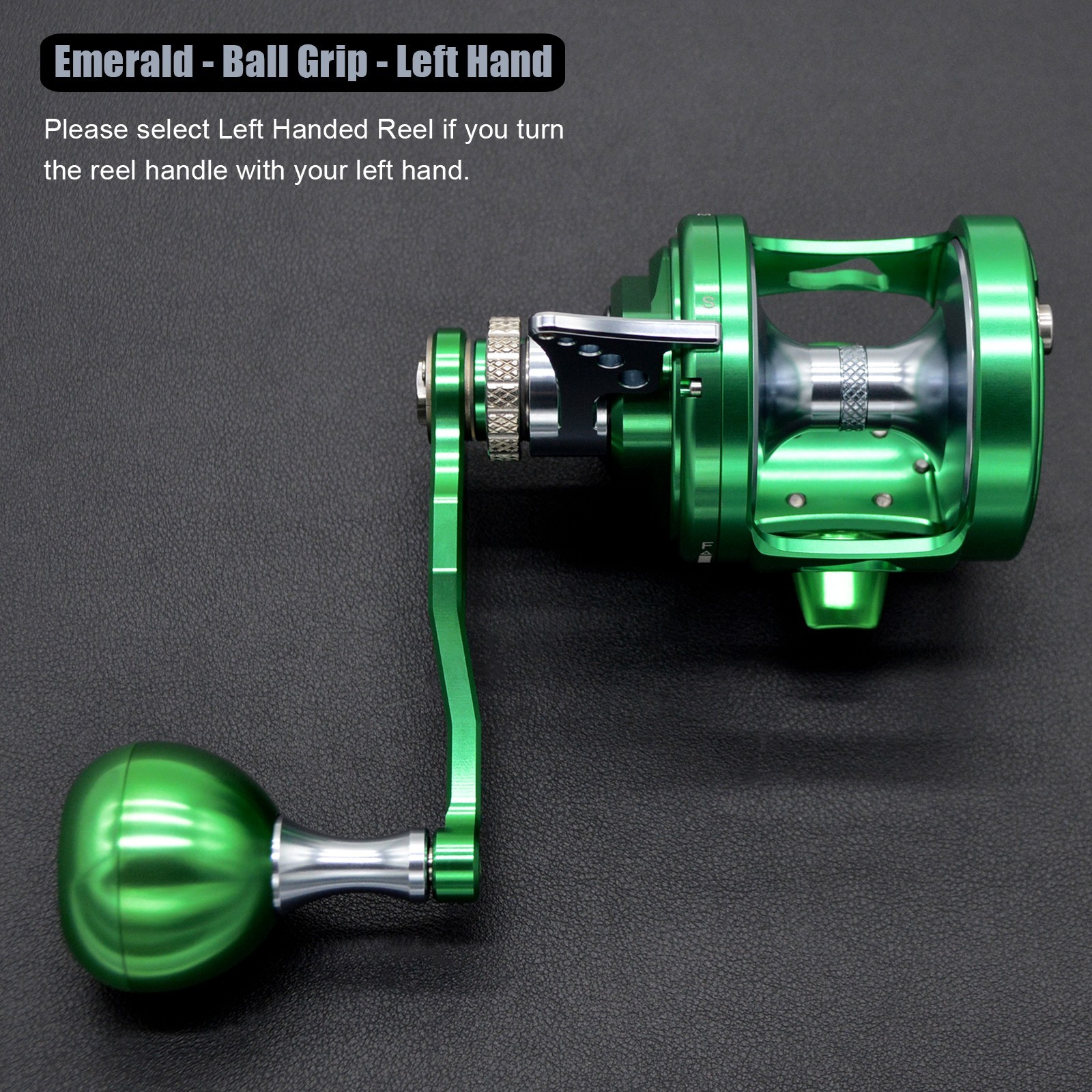 CAMEKOON Savage Jaws Lever Drag Conventional Fishing Reel 66LBs Max Drag 9+2 BBs