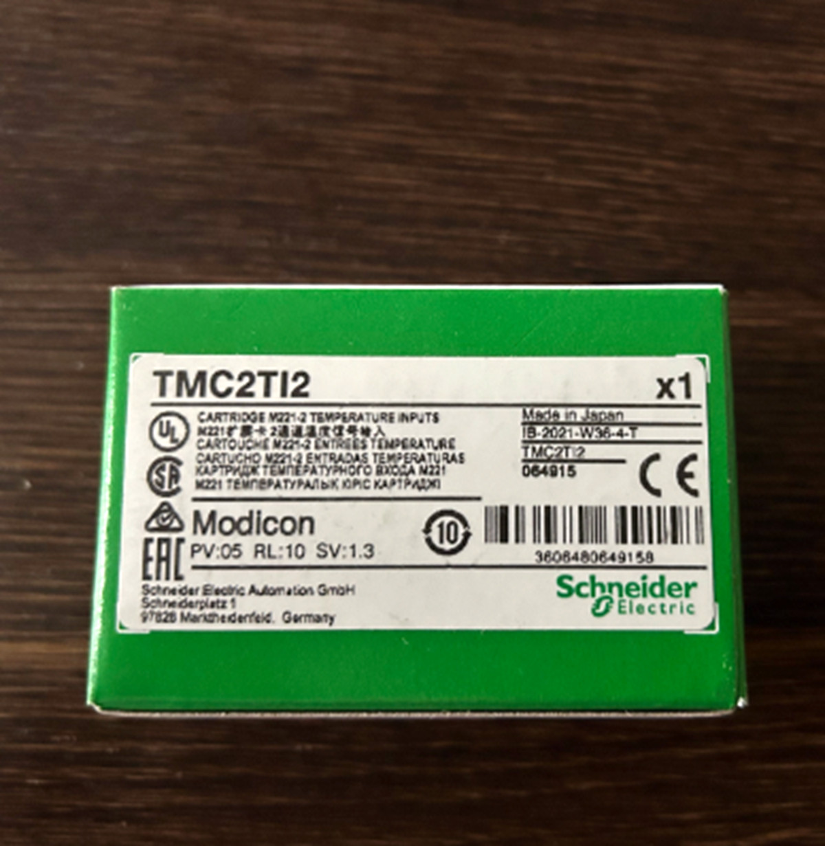 NEW Schneider Modicon TMC2TI2 cartridge M221 PLC - analog 2x Temperature