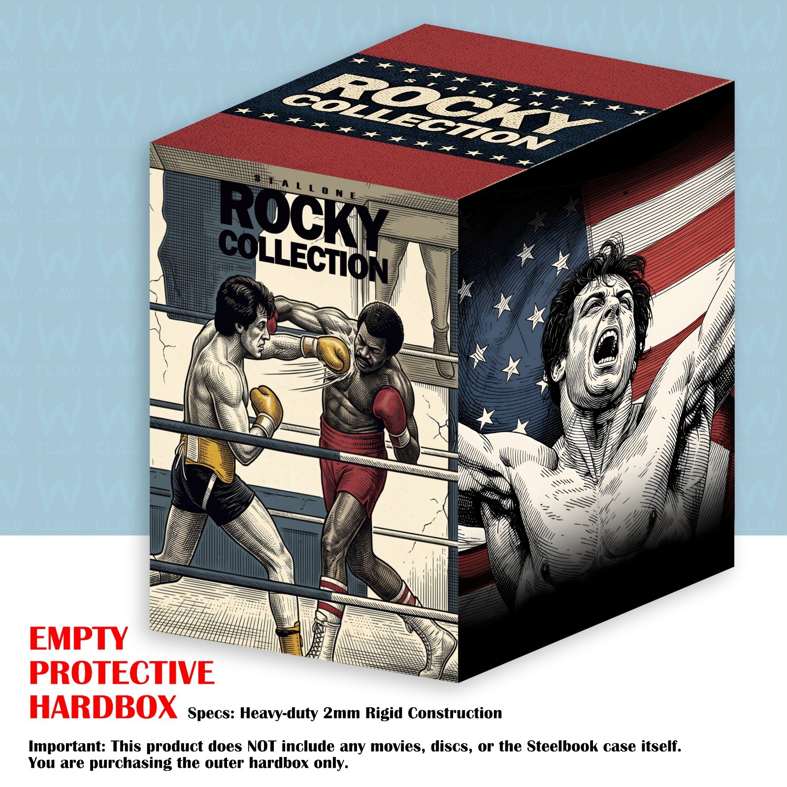 Rocky The Complete Collection Custom Hardbox (No Movies)